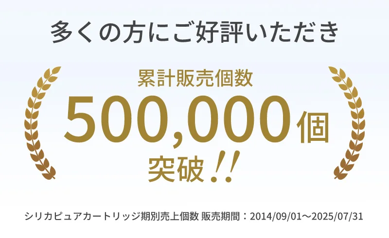 多くの方にご好評いただき累計販売個数500,000個突破！